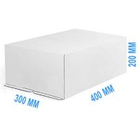 Коробка для торта 400 мм Х 300 мм Х 200 мм белая без окна
